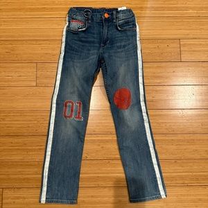 H&M Boys Basketball Print Jeans Size 7-8Y